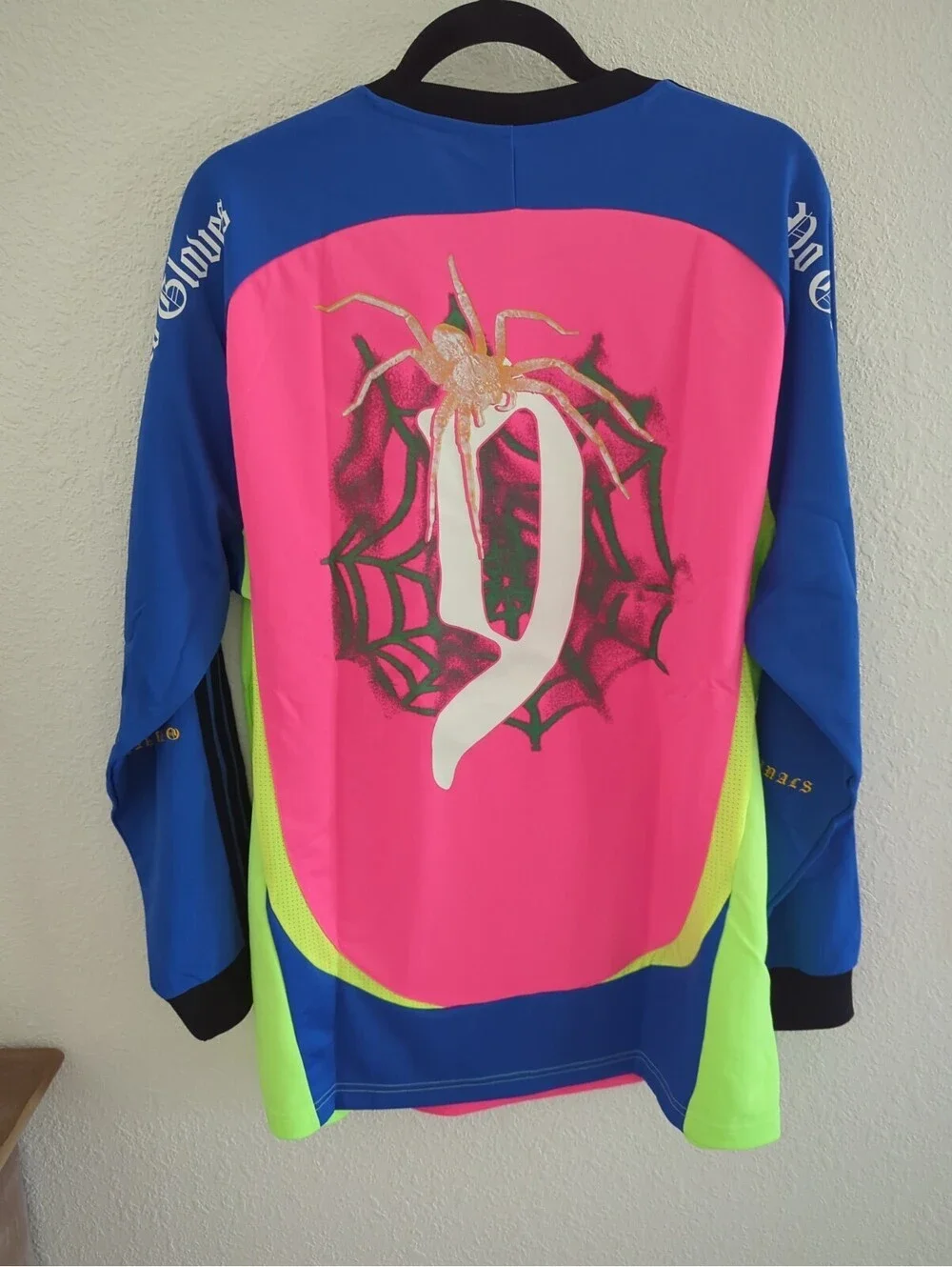 adidas Originals Men's Spider Goalkeeper Solar Yellow Long Sleeve Top Sz Large